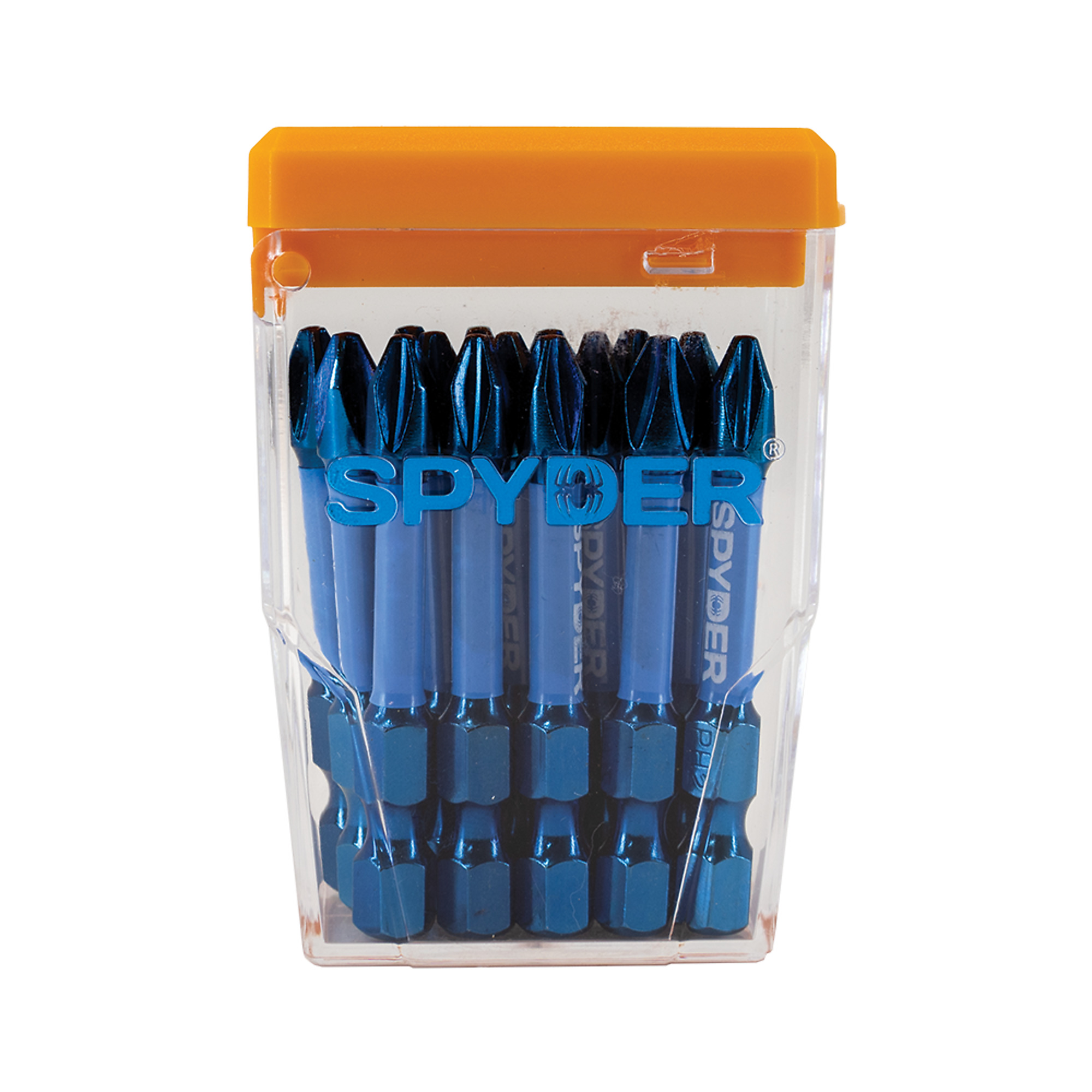 SPYDER Stinger™, 15Pc 1/4in. X 2in. Mach-Blue Impact Driver Bit, Ph2 Included (qty.) 15 Model# 19075